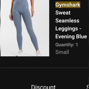 Gymshark Sweat Seamless Leggings, Evening Blue